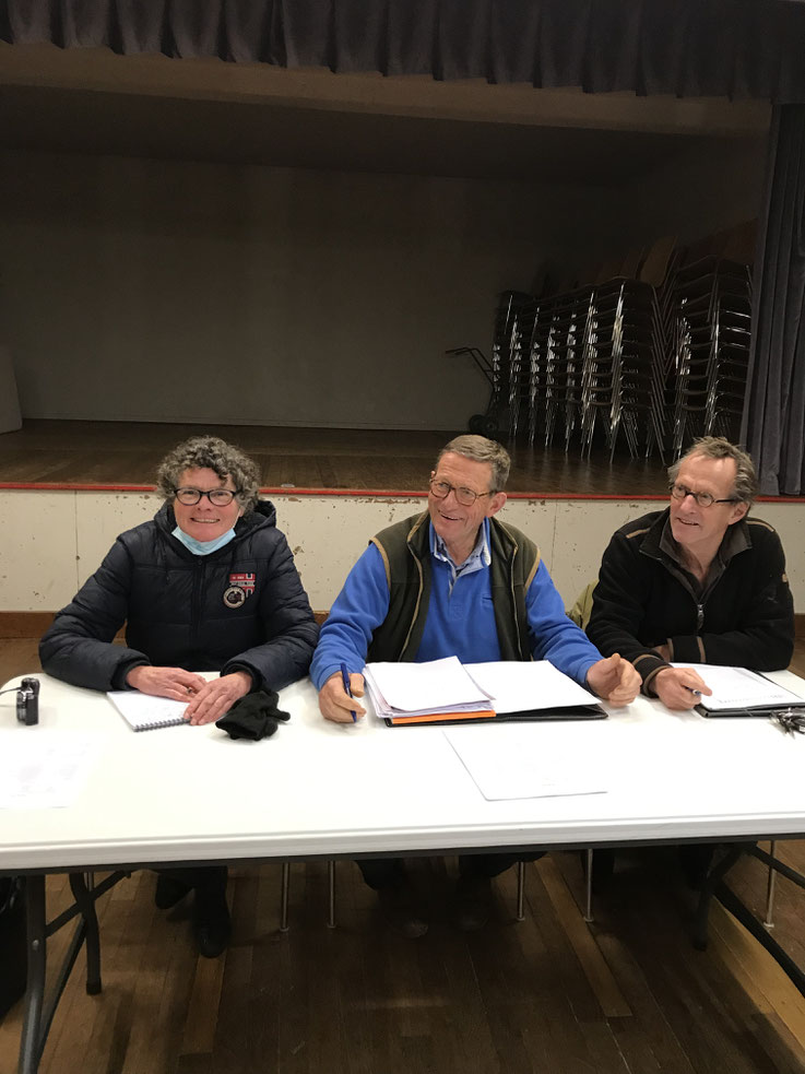 Annick présidente - Michel ancien Président - Eric Trésorier