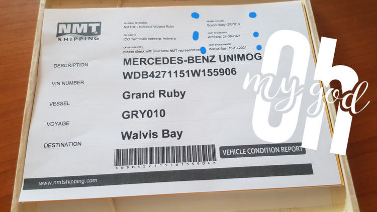 Es ist wie es ist.....startklar und dann am 14.9. die Info , dass  die Abfahrt um eine Woche verschoben wird .