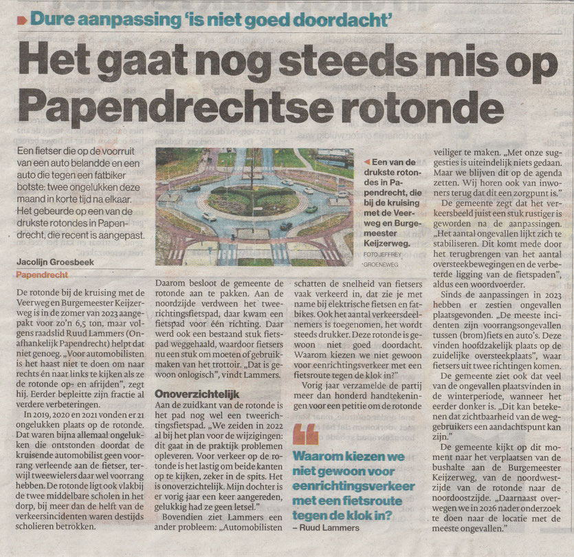 AD Drechtsteden (voorpagina), 29 december 2025