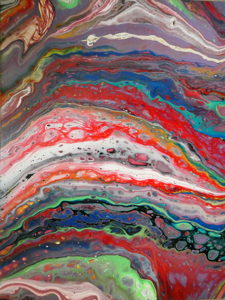 STRATA (41a) | Acrylic on 20" x 16" canvas | Gloss Varnish Finish | £55.00 incl. p&p (UK only)