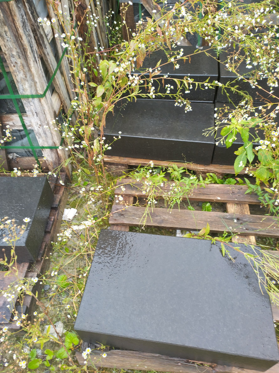 Basalt Treppenstufen Blockstuffen 