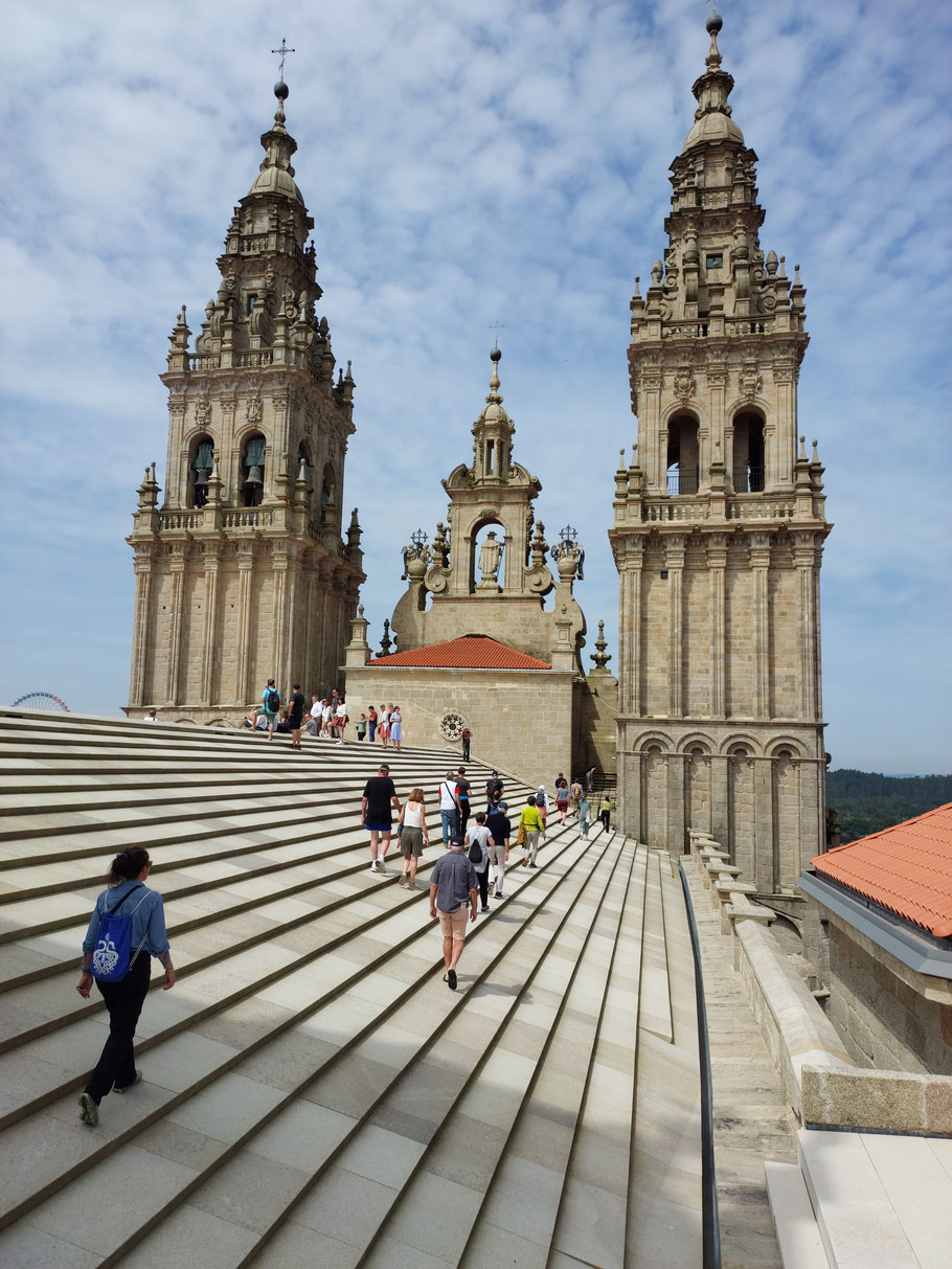 Auf dem Dach von der Kathedrale