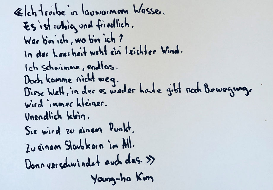 Poetisch: Zitat aus «Aufzeichnungen eines Serienmörders».