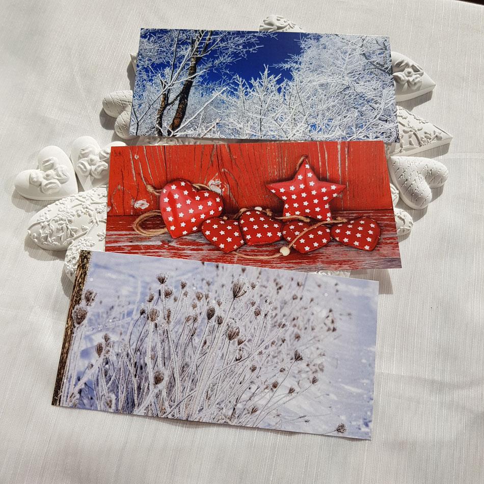 xmas Karte Weihnacht stern herz rot festlich