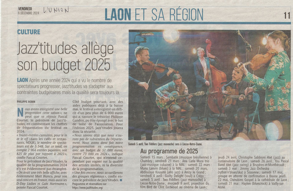 L Union 6 déc 2024