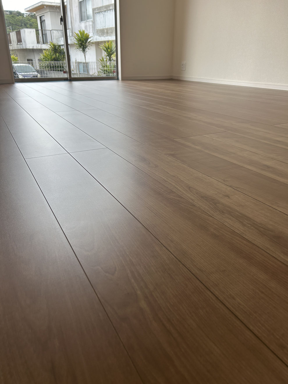 奈良市　新築戸建て  ガラスフロアコーティング
