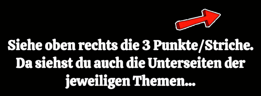 Unterseiten/Unterkategorien Klicke auf die drei Punkte/Striche.