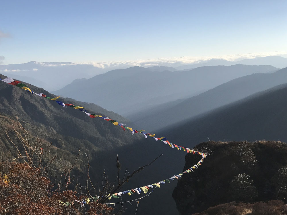 Himalaya mit Jhomolhari auf dem Druk Path