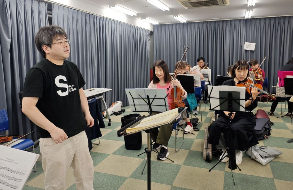 弦パート練習中