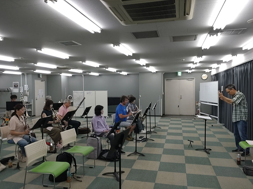 オベロン練習中