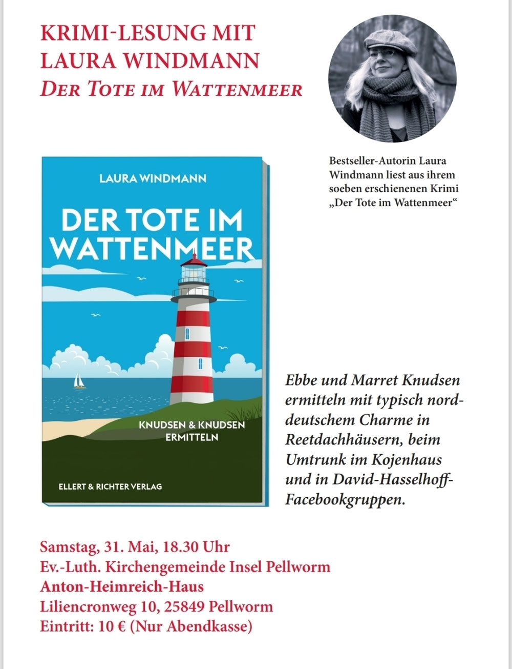 Ich freue mich riesig auf meine Lesung direkt auf Pellworm!!⚓️