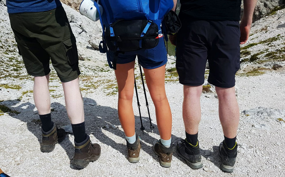 Endlich gefunden: blasse Wanderfreunde... neben denen ich wie eine Latina aussehe. 😄