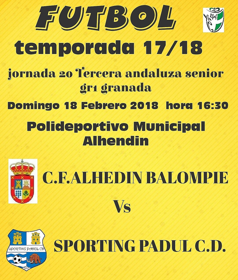 CF Alhendin Balompie vs Sporting Padul CD 