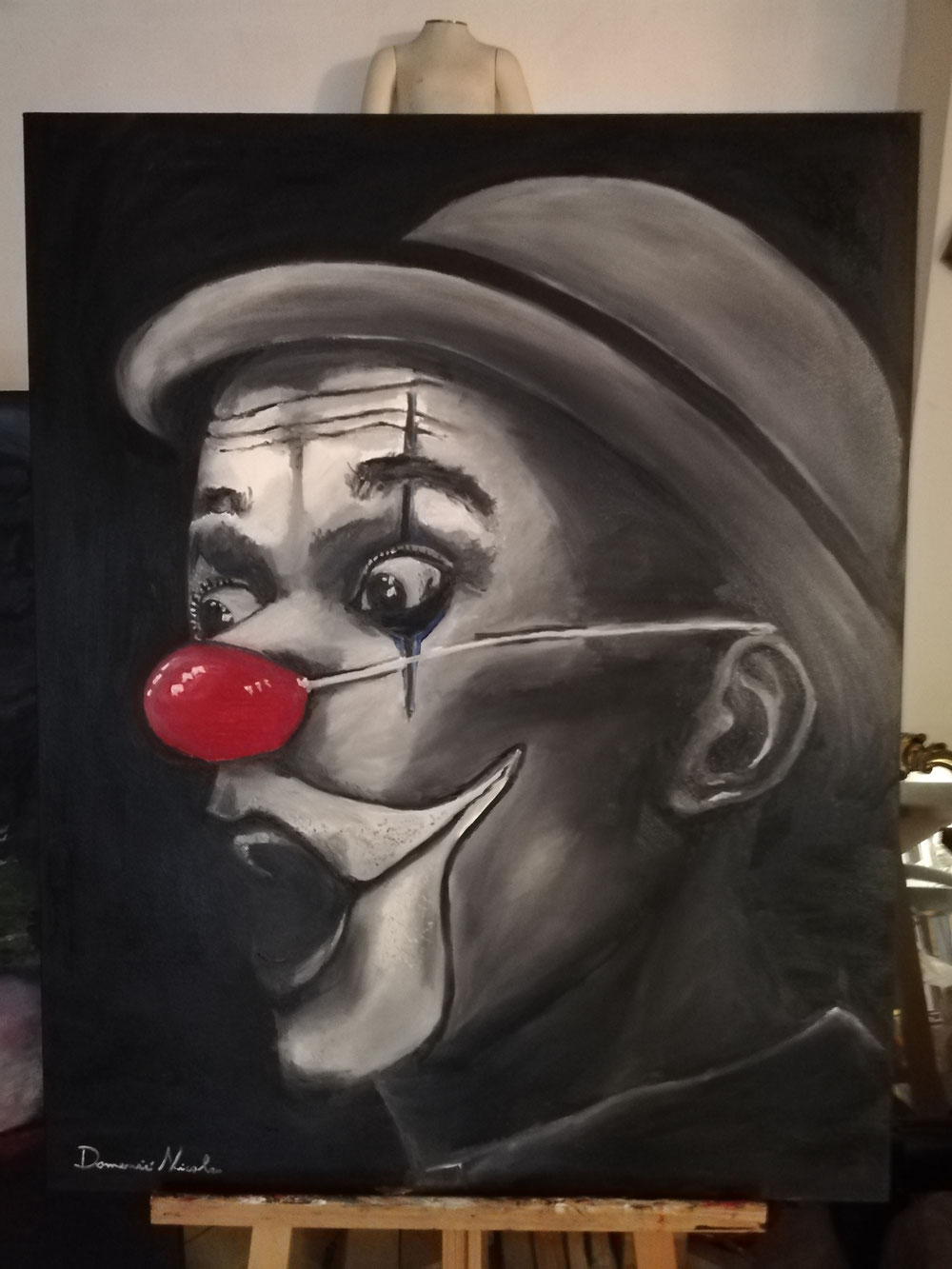 Clown (omaggio a Zoria) 80x100