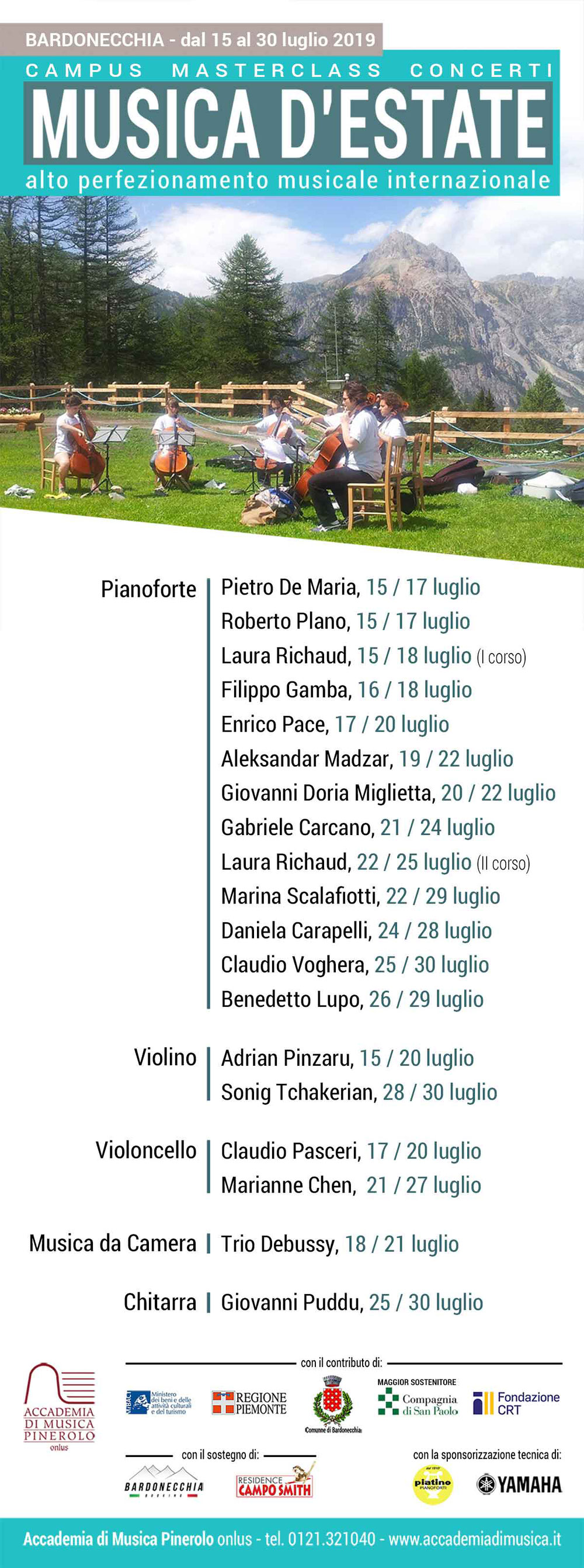 Tchakerian Musica d'estate 2019