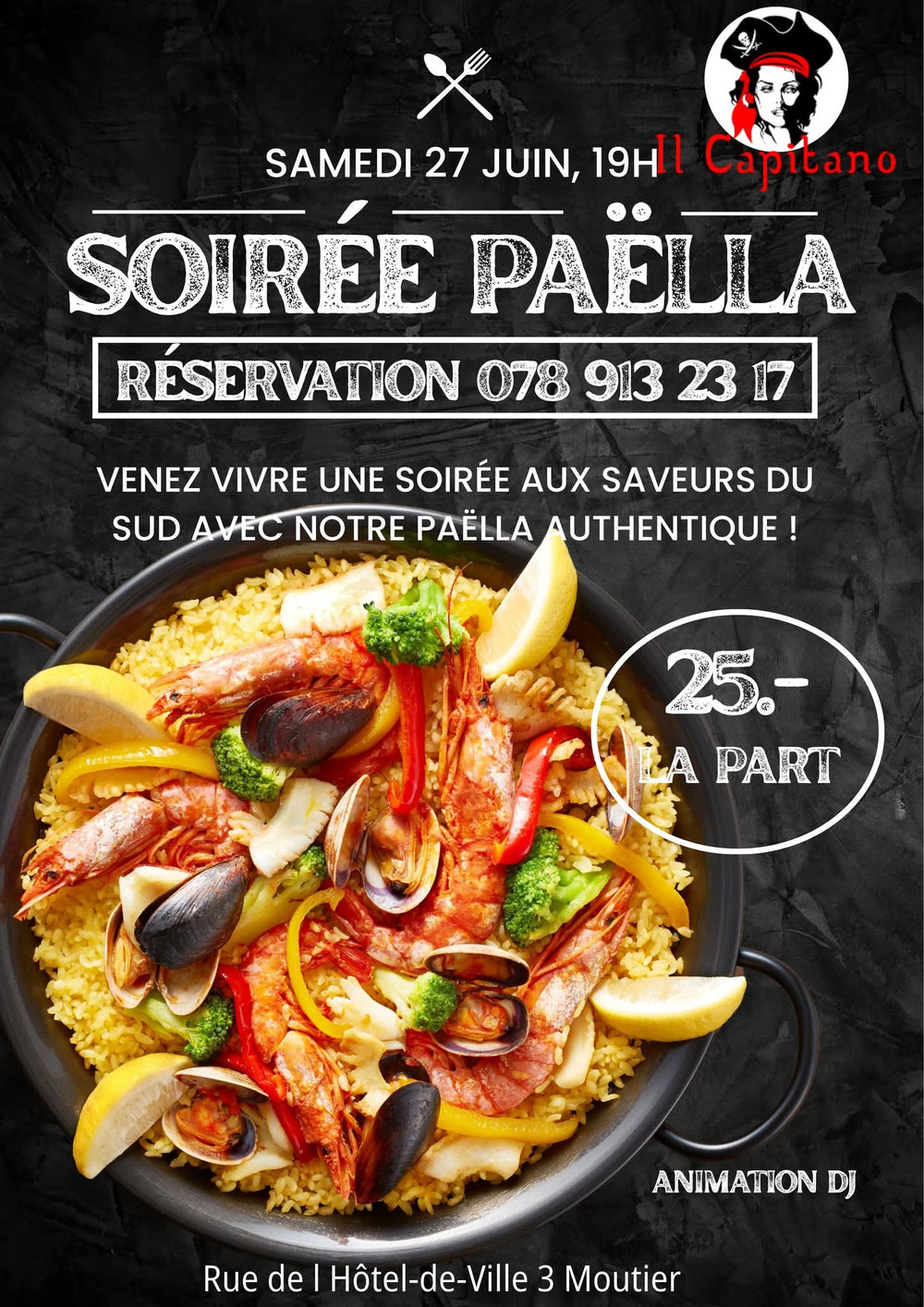 Soirée paella et disco au Capitano