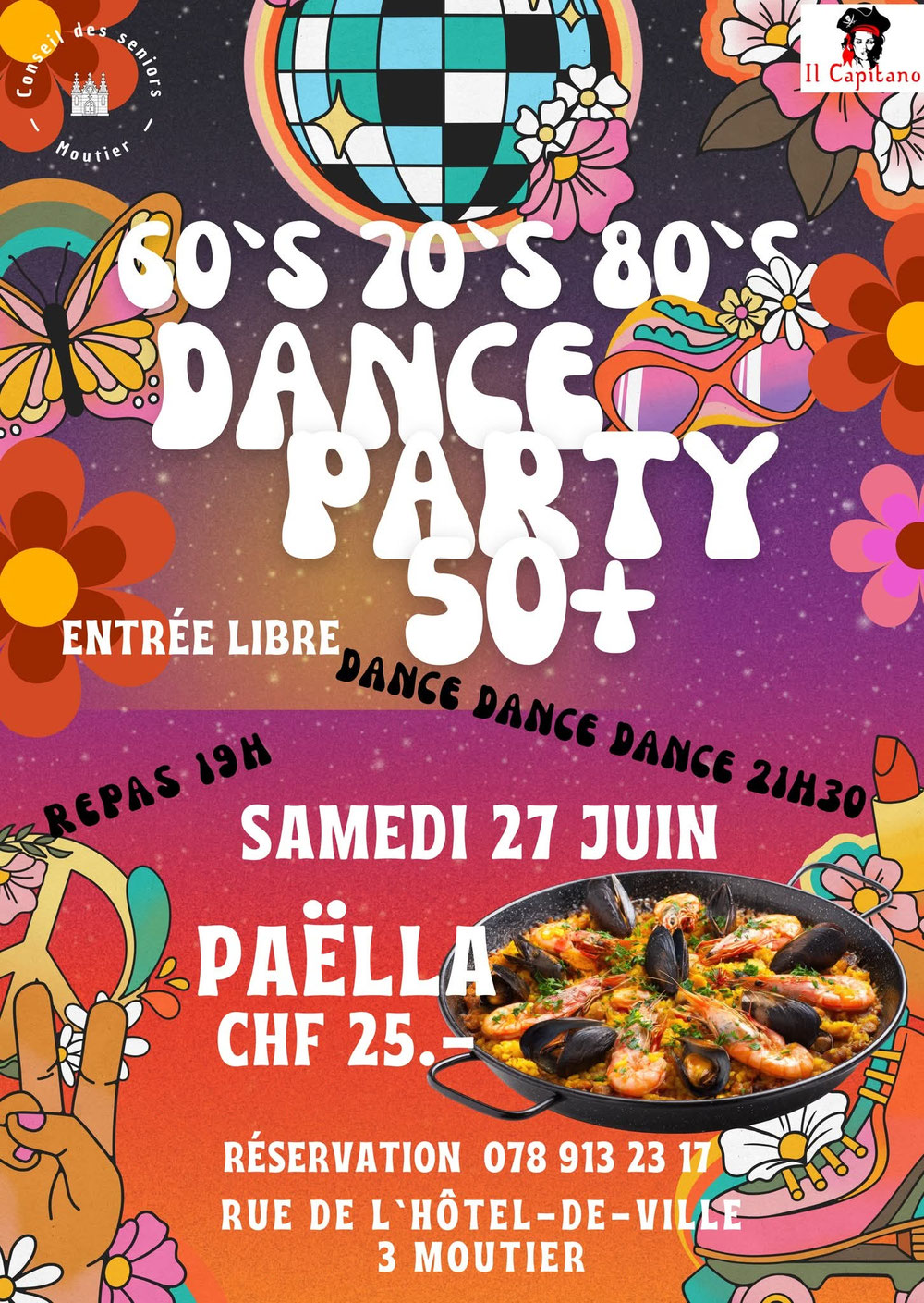 Soirée paella et disco au Capitano