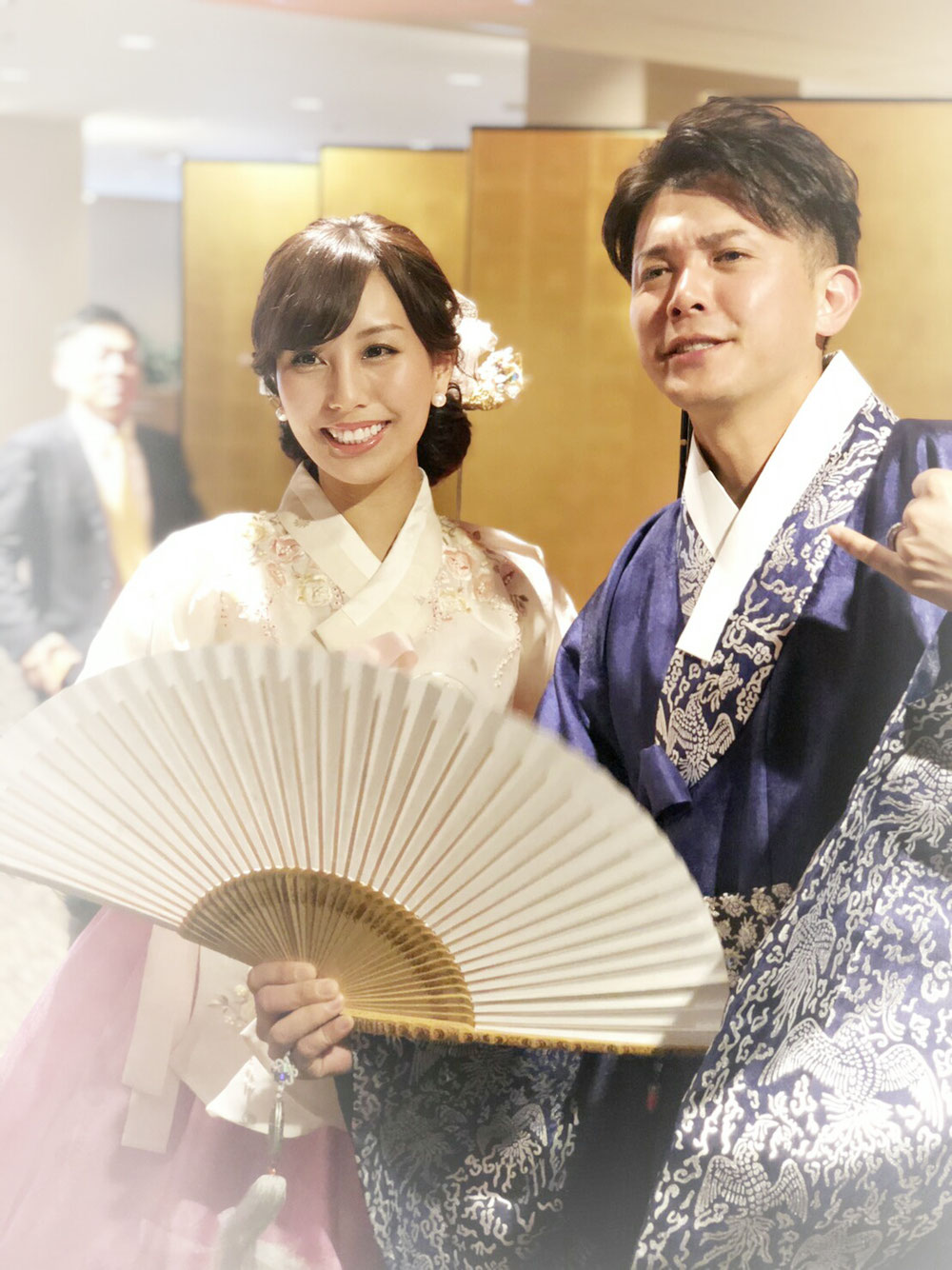 チョゴリ姿もとっても素敵✨豪華ですね🎵