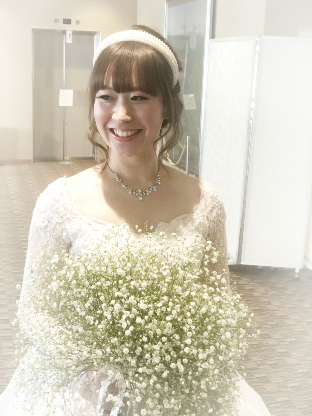 カスミソウのブーケがとっても可愛い~✨