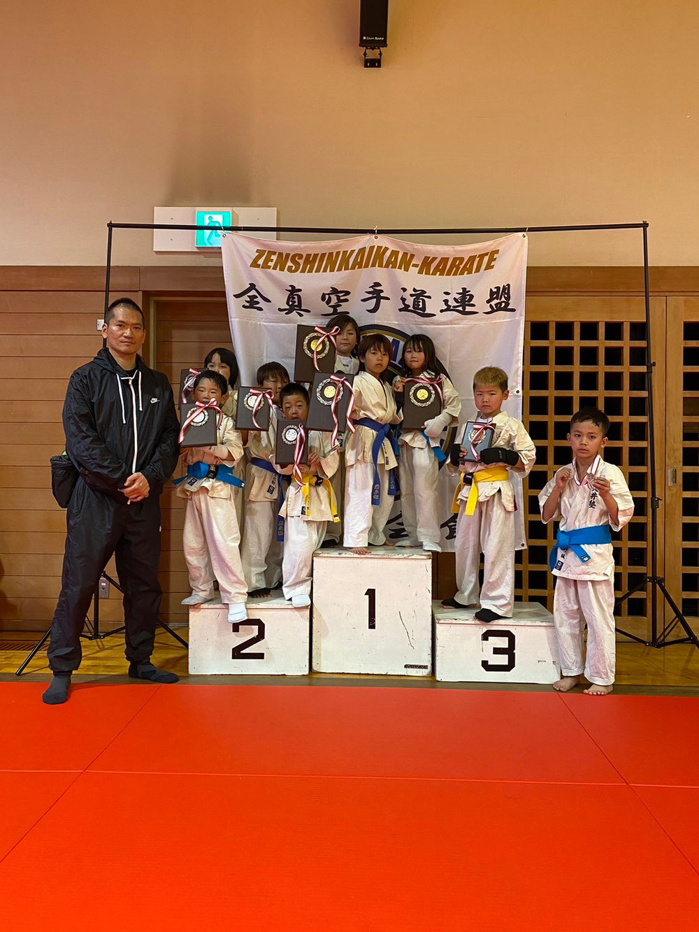 2月23日　全真会館オールジェネレーションカップ2024 優勝3名　準優勝4名　3位1名　敢闘賞1名　皆頑張りました!