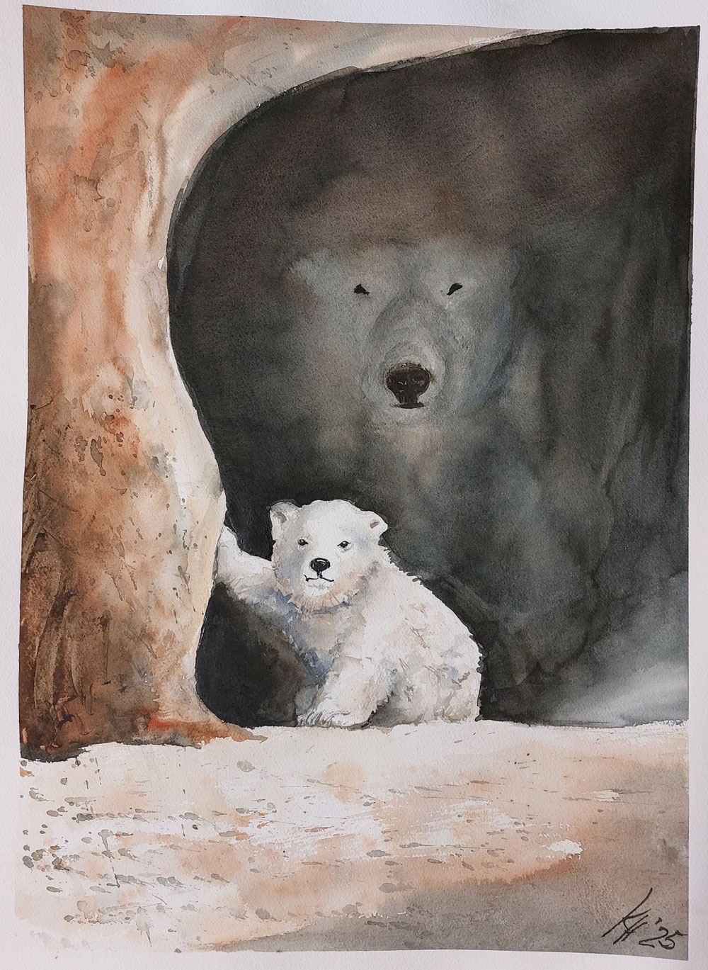 "Ich passe auf Dich auf" 50x60cm