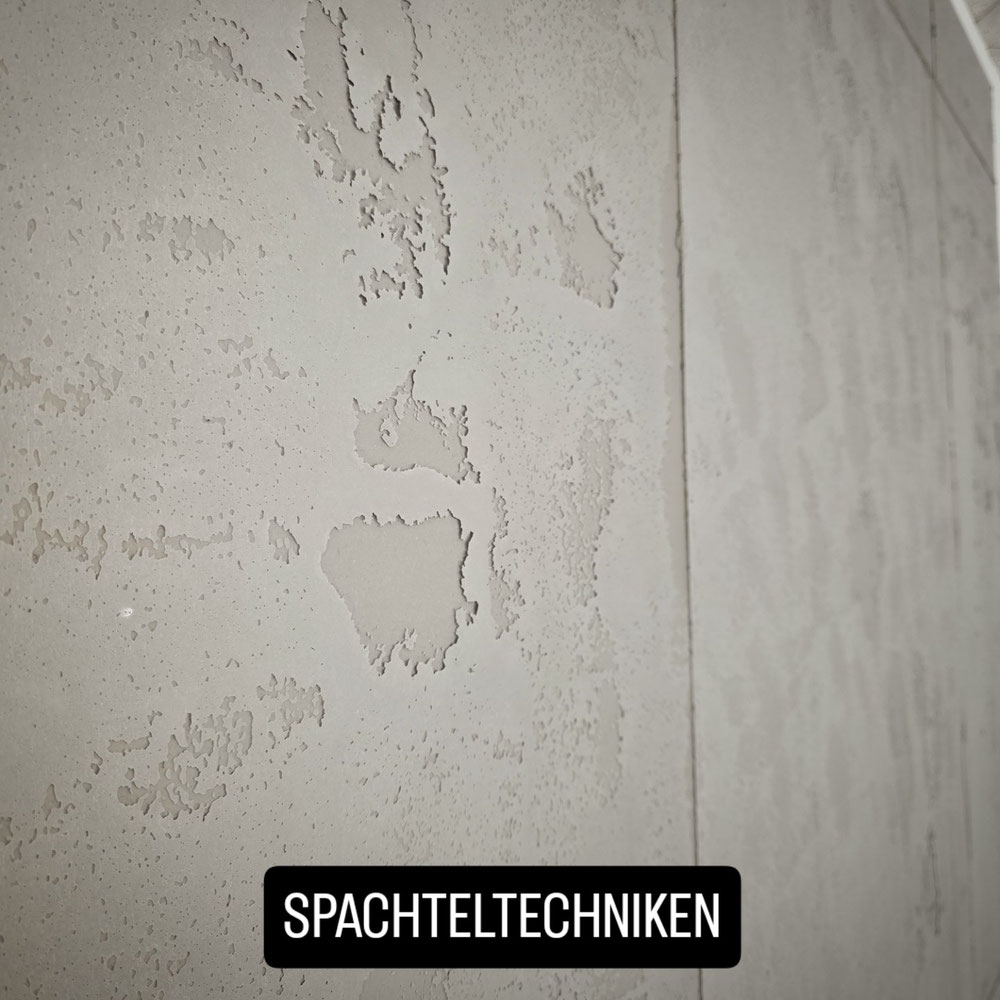 Spachteltechniken und besondere Gestaltungsformen