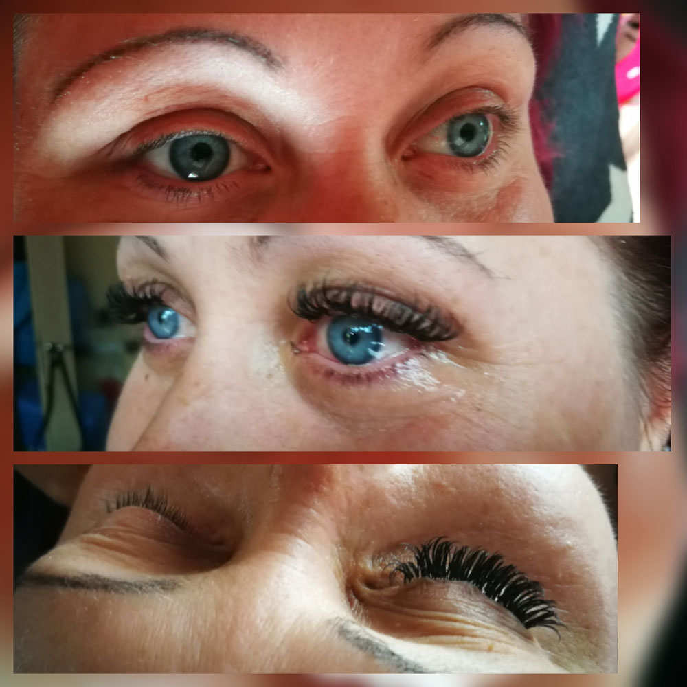 Wimpernverlängerung 1zu 1 Technik 