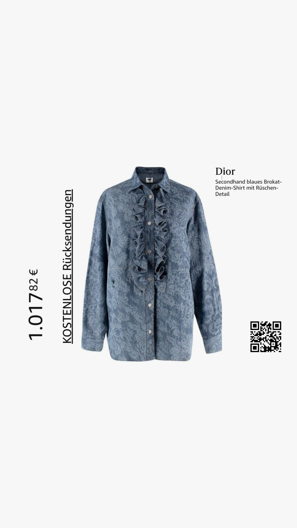 Blaues Denim von DIOR 