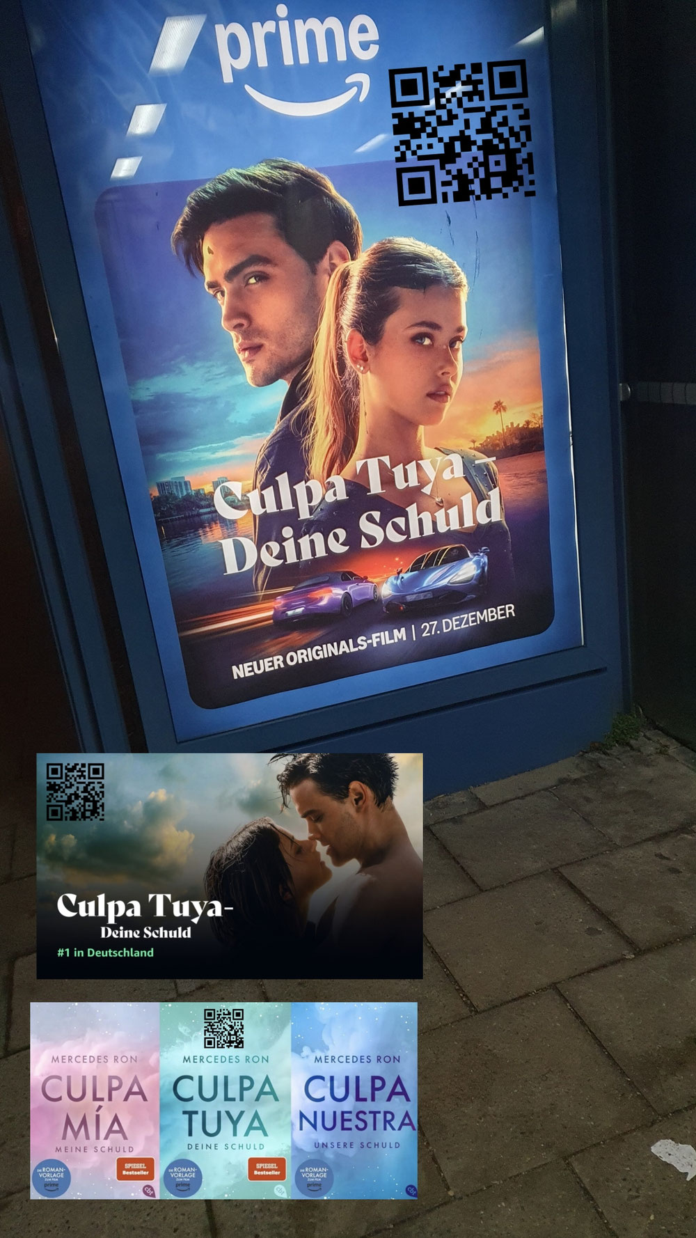 Culpa Tuya, Bücher + Filme 