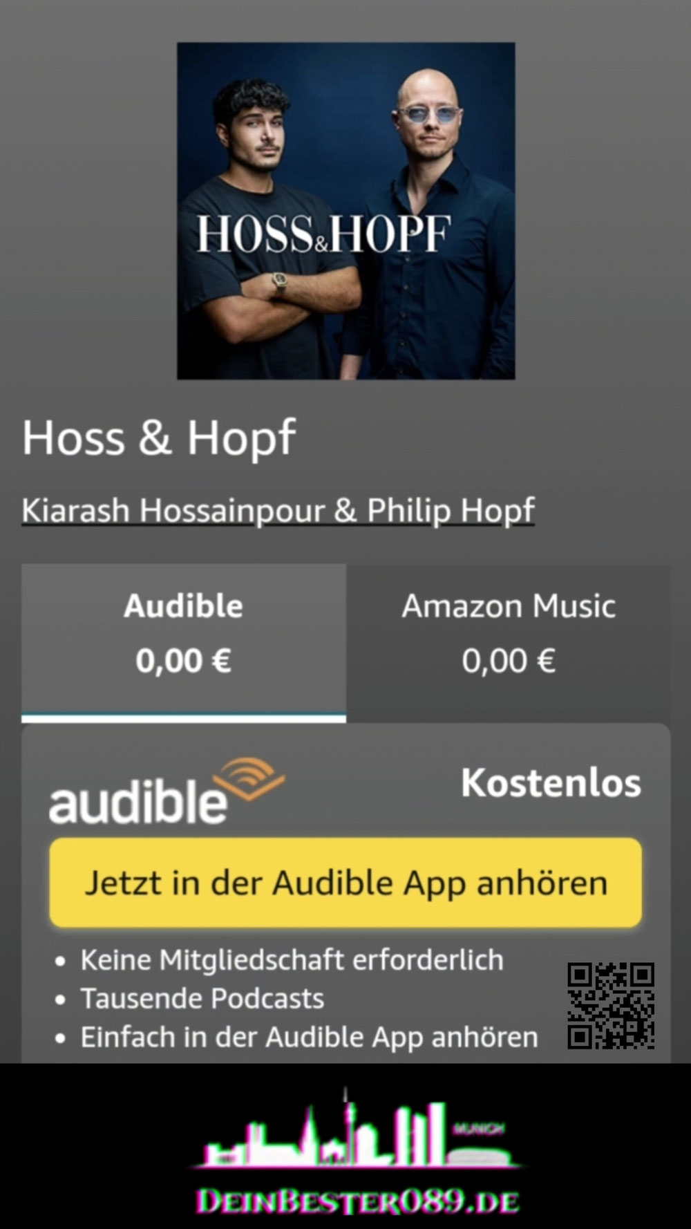 Hopf & Hoss Podcast (Auch in Audible) Beides kostenlos