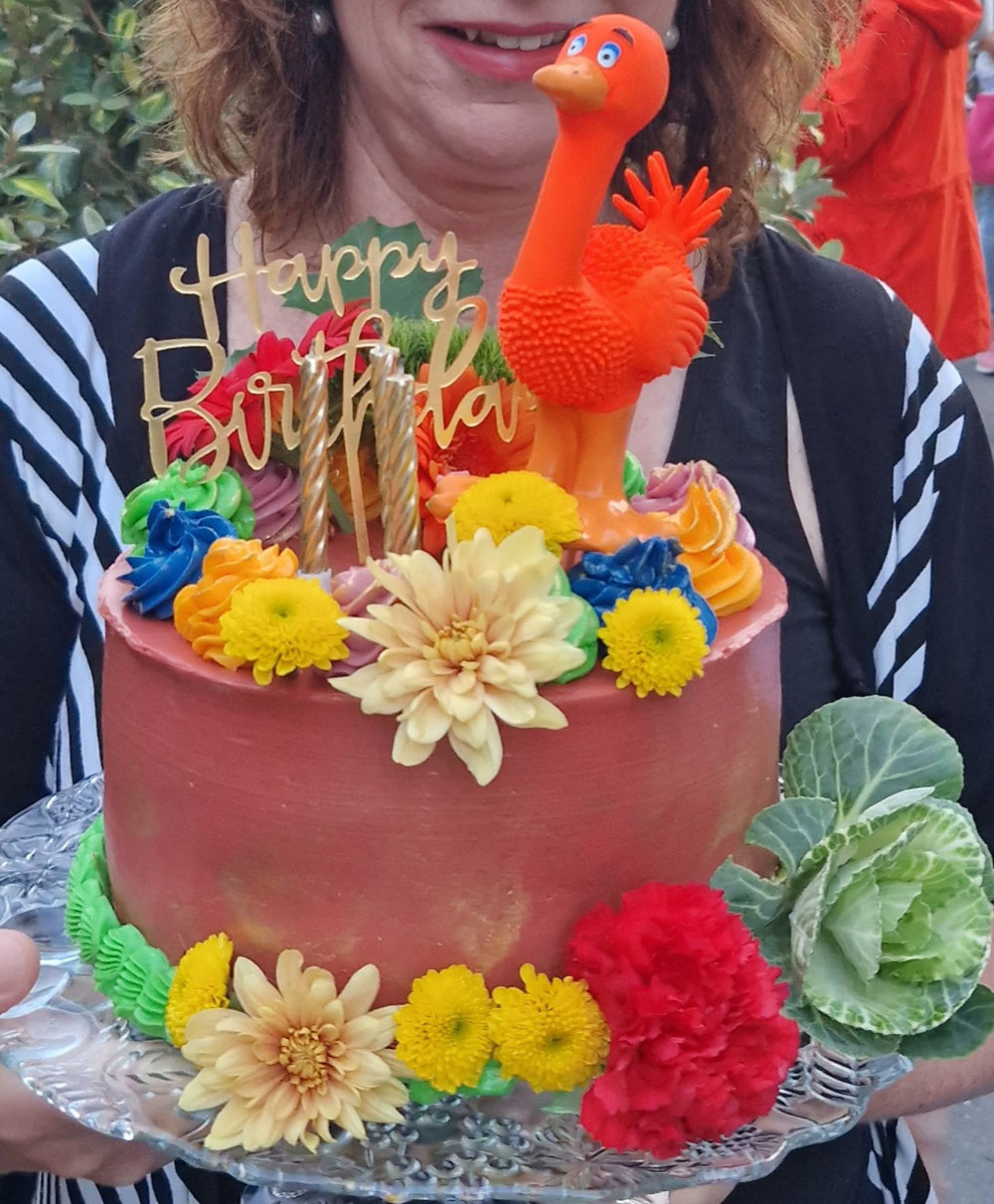 Blumen Torte Verrücktes Huhn