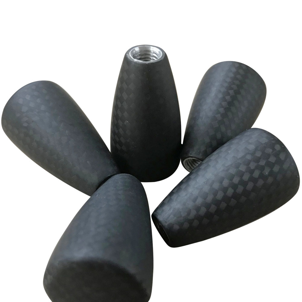 Carbon fiber bolt knob, oversized / tactical bolt knob