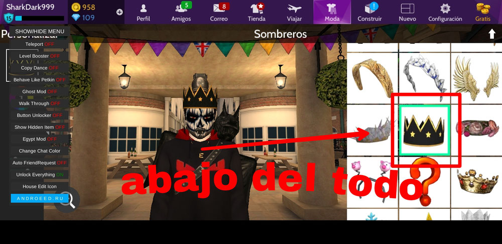 tambien se puede usar el avakin life con mod menu jimdo