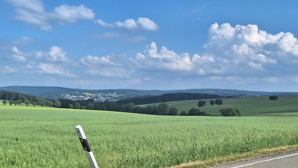 Endlich wieder Landschaft, auch wenns weh tut