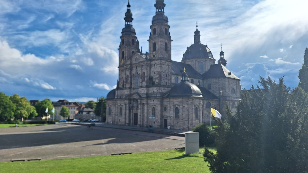 Dom in Fulda nach dem Gewitter