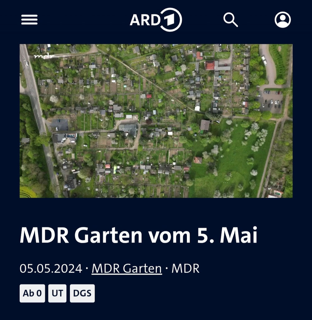 Gartentips aus der Einheit gibt es ab Minute 17!
