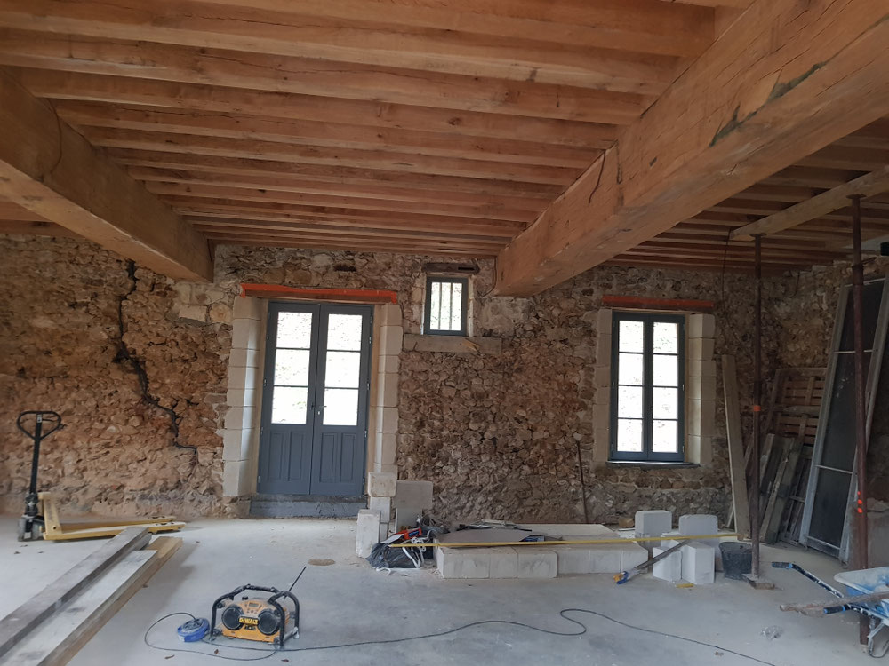 Maçonnerie générale, reconstruction à l'ancienne, entreprise tous corps