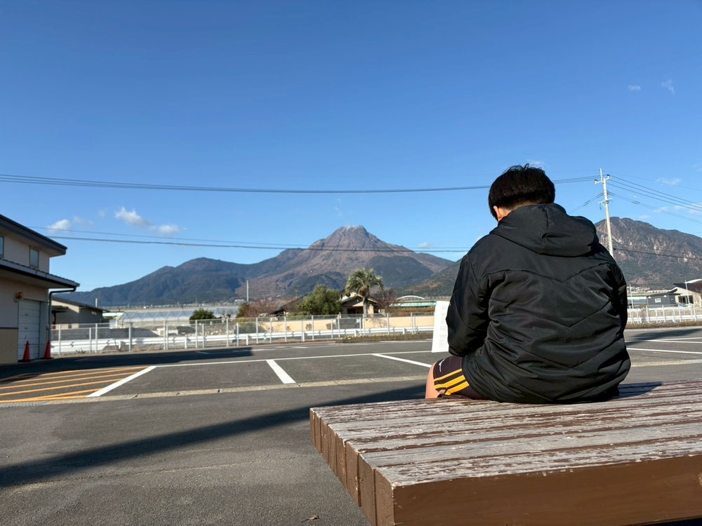 雲仙普賢岳を前に【遠征のしおり】をまとめる