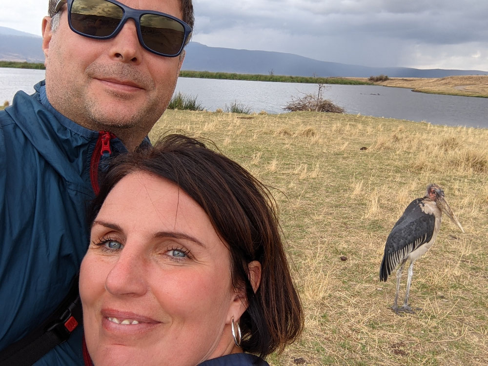 Selfie des Tages mit Marabu