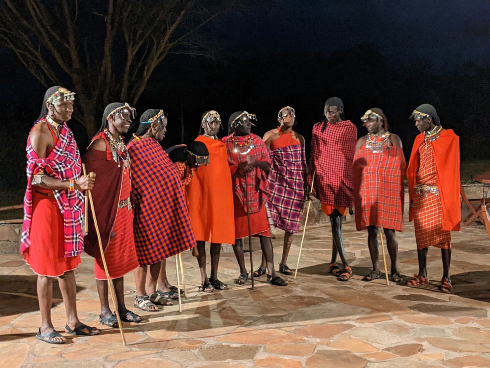 Ein wenig Folklore gab es auch noch im Hotel