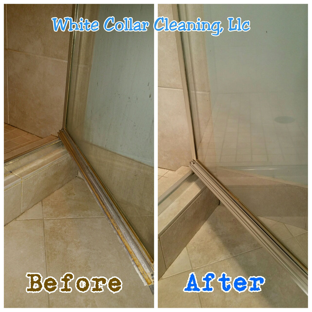 When framed shower doors gets dirty, we make them look like new again. 