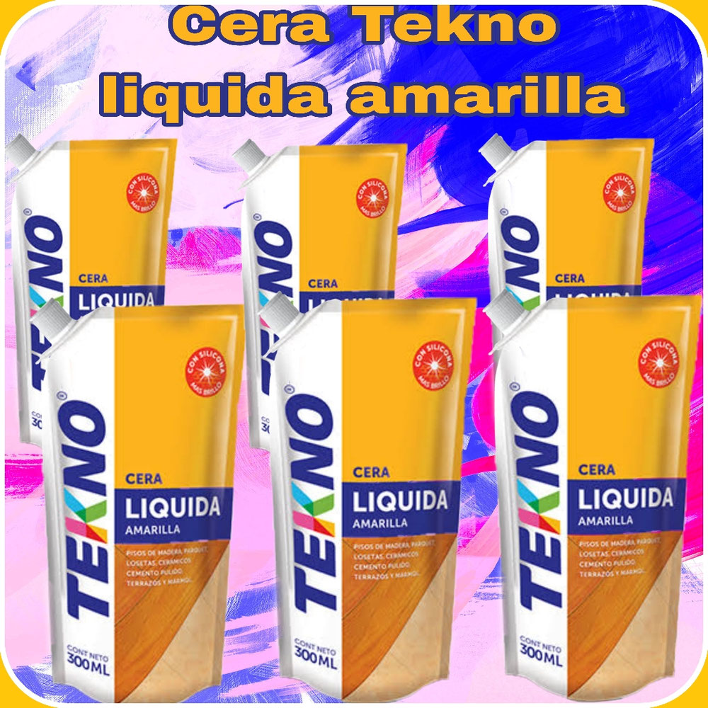 CERA TEKNO LIQUIDA AMARILLA 300 ml. x 12