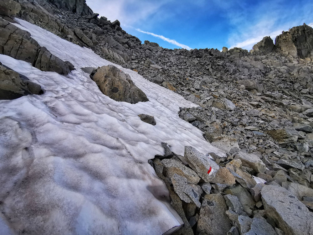 Aufstieg kurz hinter dem Rifugio Maria é Franco...