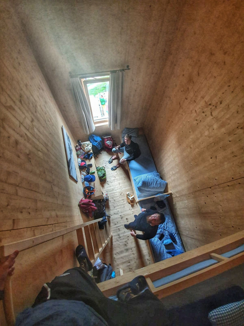 Letzter Gipfel für heute: Das hohe Bett (3m)