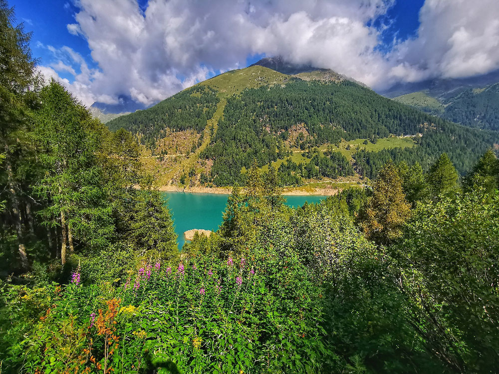 Erster Ausblick auf den See