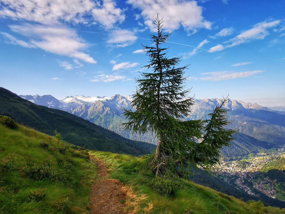 Links die Cima Presanella, rechts Ponte di Legno