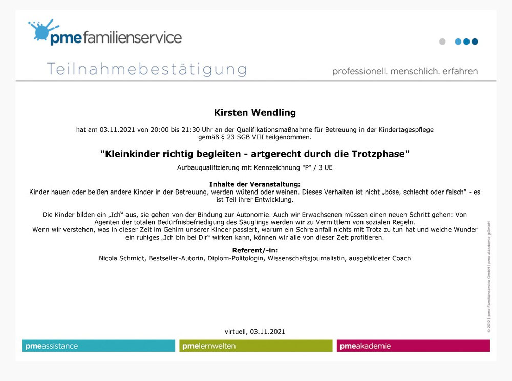 artgerecht ® durch die Trotzphase