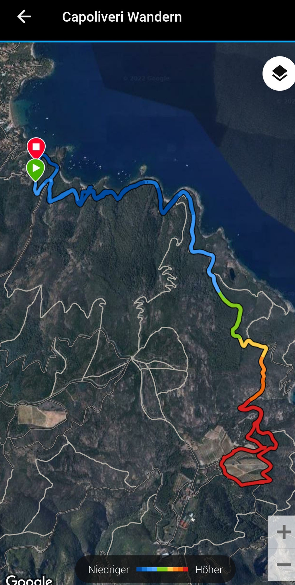 Es gab wieder viele Höhenmeter, 337 Meter Anstieg 