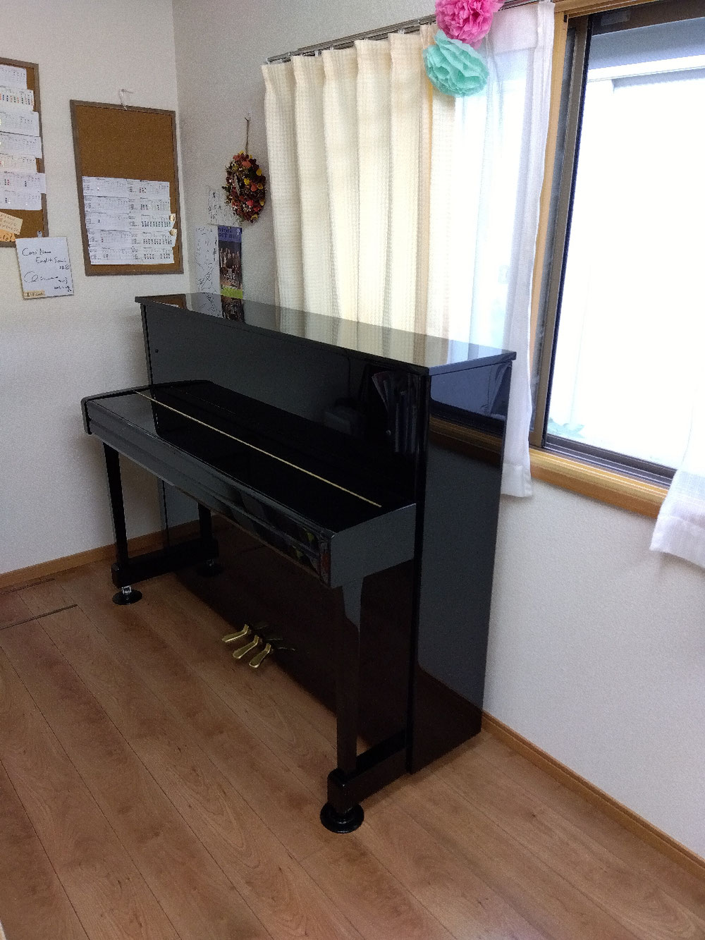 b113、教室へおかえりなさい💞沢山練習に使ったら音がよく鳴るようになりした。アコースティックピアノは変化が楽しめるのも素晴らしい!