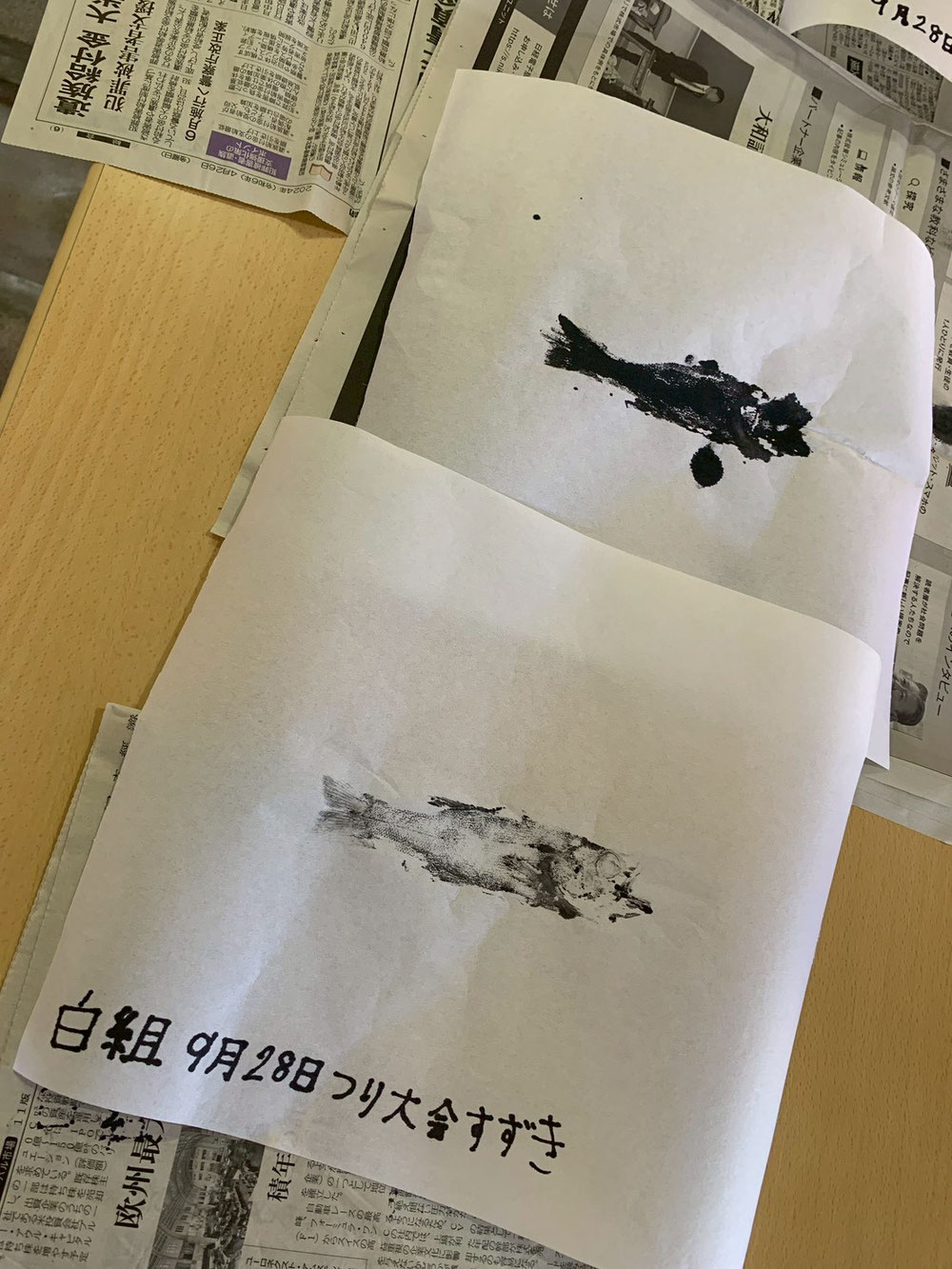 魚拓もとりました🤗